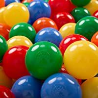 Los mejores  - KiddyMoon 50 ∅ 7Cm Bolas Colores De Plástico Para Piscina Certificadas Para Niños- Amarillo Verde Azul Rojo Naranja